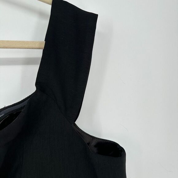 City Chic Womens Sexy Tux Jumpsuit Size L/20 Black Wedding Party Career Sleek - Picture 5 of 12